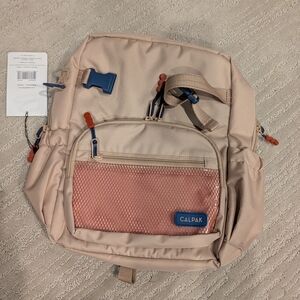 Calpak Beige and Coral Men's Backpack